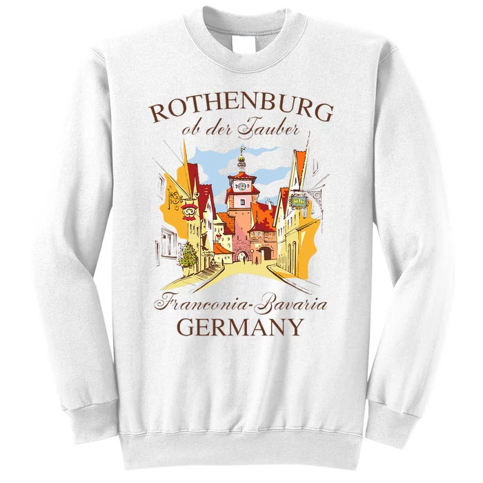 Vacation Traveling Travel Rothenburg Ob Der Tauber Germany Sweatshirt