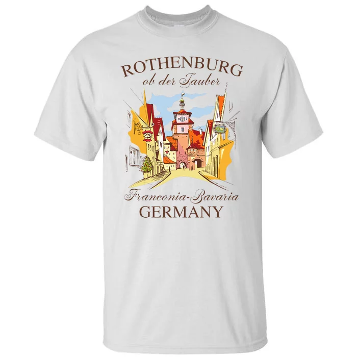 Vacation Traveling Travel Rothenburg Ob Der Tauber Germany Tall T-Shirt