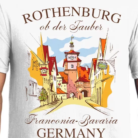 Vacation Traveling Travel Rothenburg Ob Der Tauber Germany Pajama Set