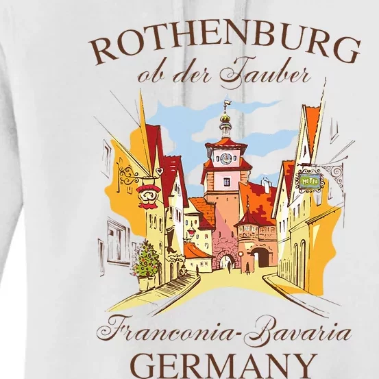 Vacation Traveling Travel Rothenburg Ob Der Tauber Germany Women's Pullover Hoodie