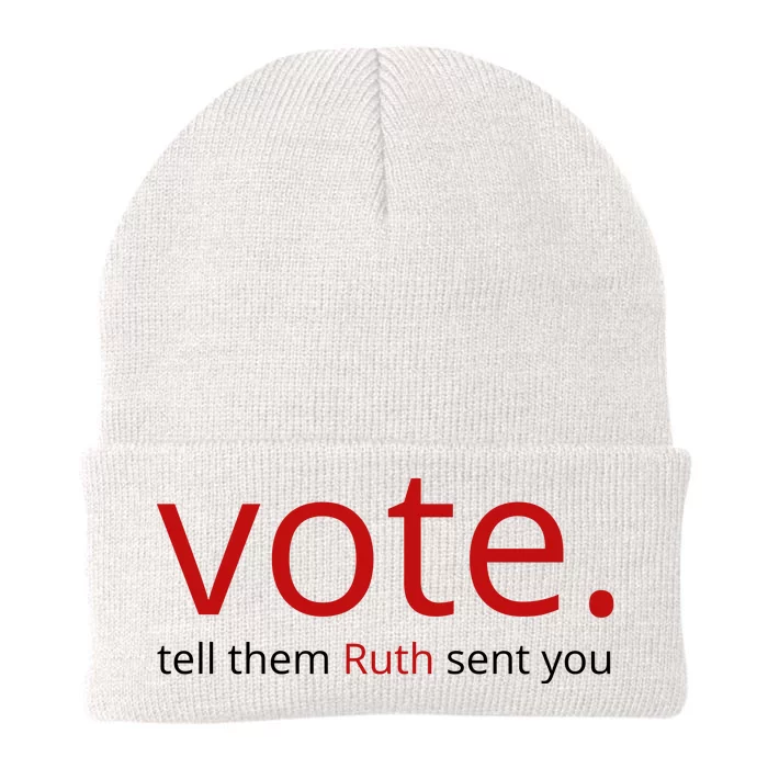 Vote Tell Them Ruth Sent You Funny Knit Cap Winter Beanie