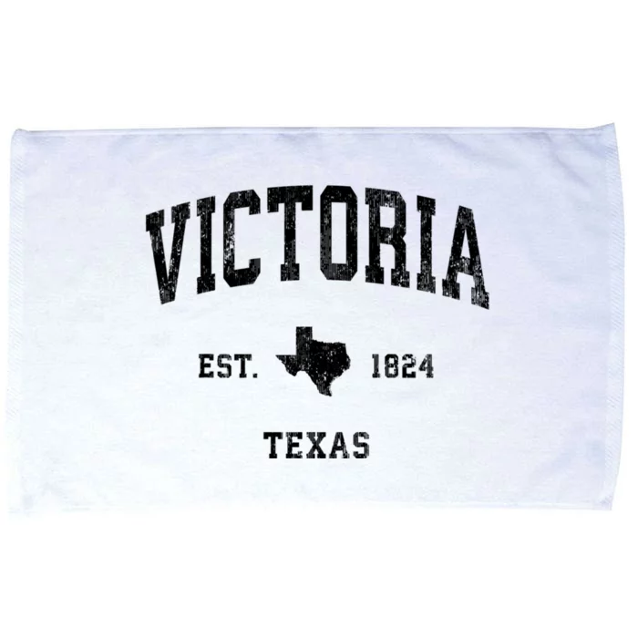 Victoria Texas Tx Vintage Athletic Microfiber Hand Towel