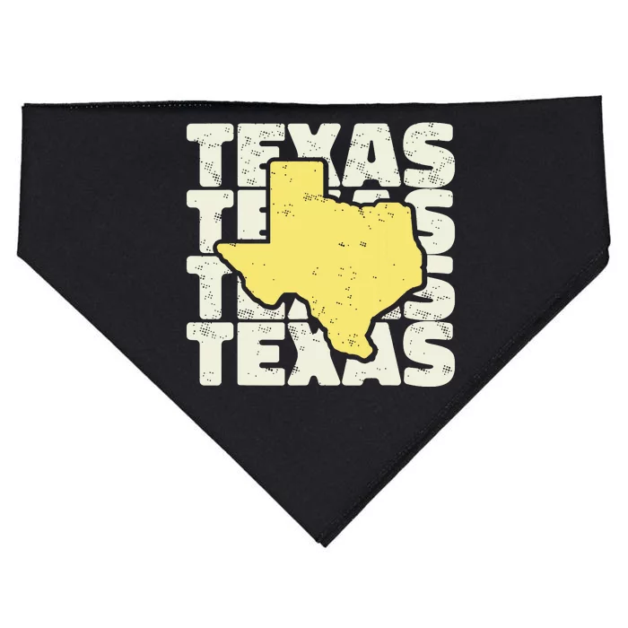 Vintage Texas Usa State USA-Made Doggie Bandana