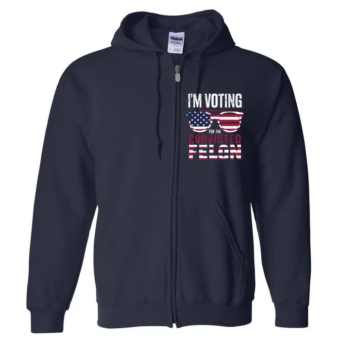 Voting Trump Full Zip Hoodie