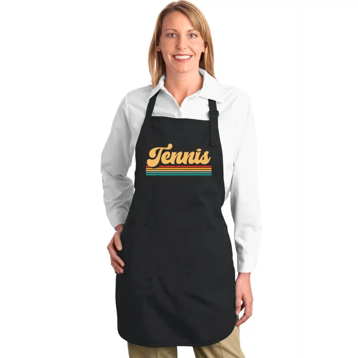 Vintage Tennis Full-Length Apron With Pocket