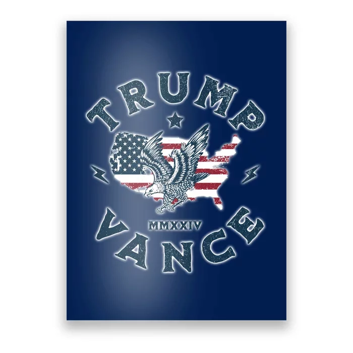 Vintage Trump Vance 2024 Campaign Poster