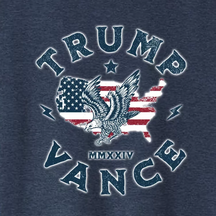 Vintage Trump Vance 2024 Campaign Women's Crop Top Tee