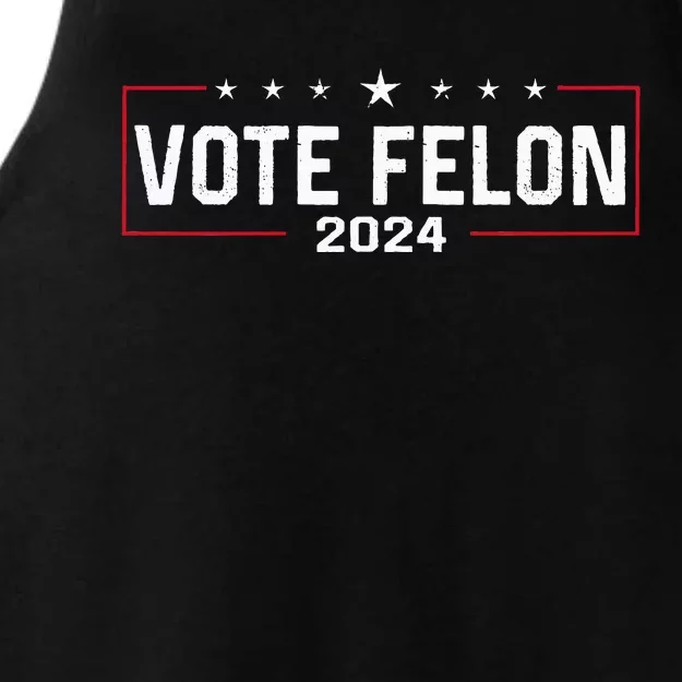 Vote Trump Vance 2024 Ladies Tri-Blend Wicking Tank