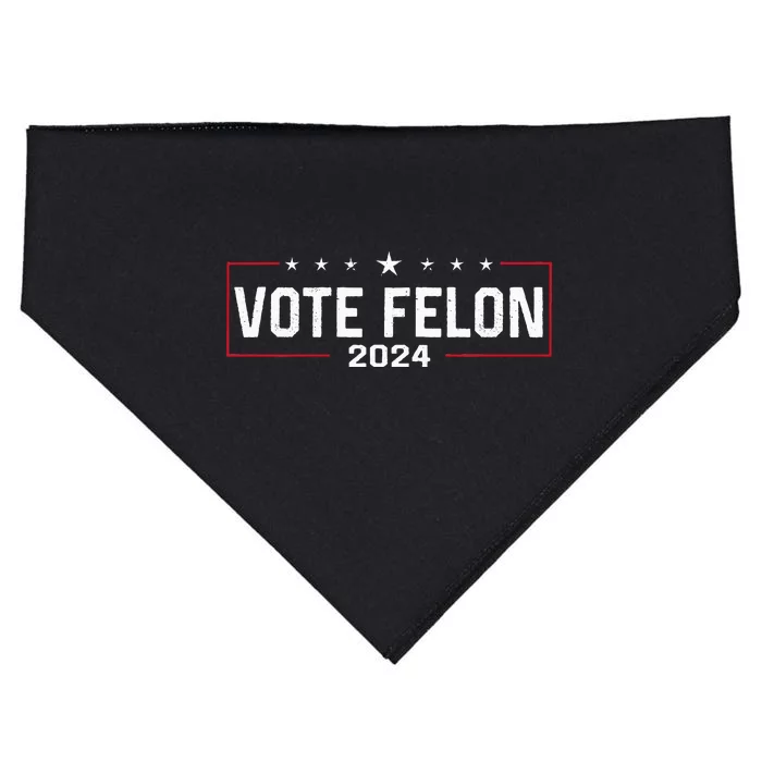 Vote Trump Vance 2024 USA-Made Doggie Bandana