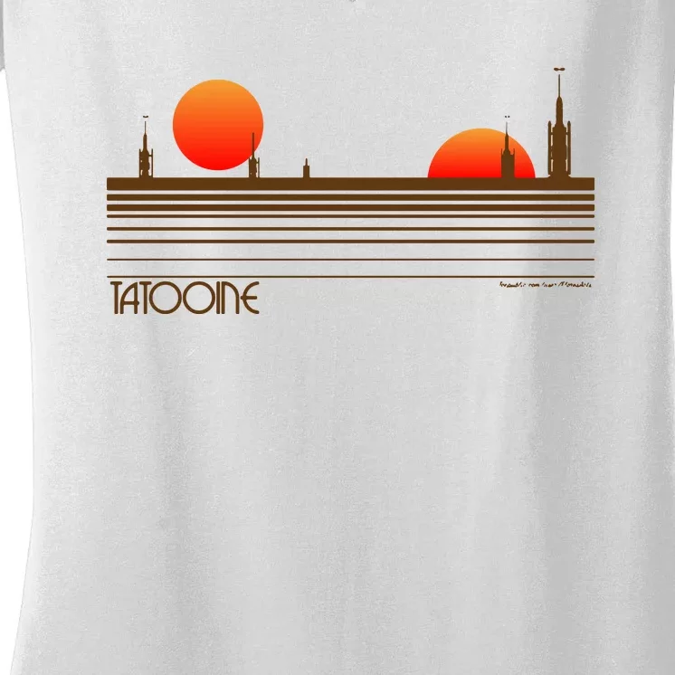 Visit Tatooine Women's V-Neck T-Shirt