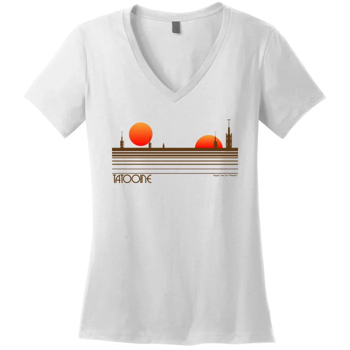 Visit Tatooine Women's V-Neck T-Shirt