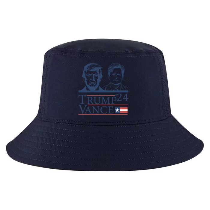 Vote Trump Vance Face 2024 Cool Comfort Performance Bucket Hat