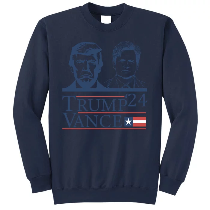 Vote Trump Vance Face 2024 Sweatshirt