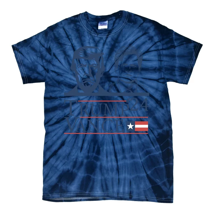 Vote Trump Vance Face 2024 Tie-Dye T-Shirt