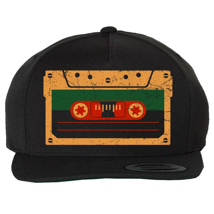 Vintage Tape Wool Snapback Cap