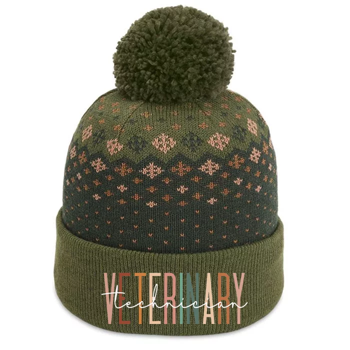 Veterinary Technician Vet Tech Veterinarian Technologist The Baniff Cuffed Pom Beanie