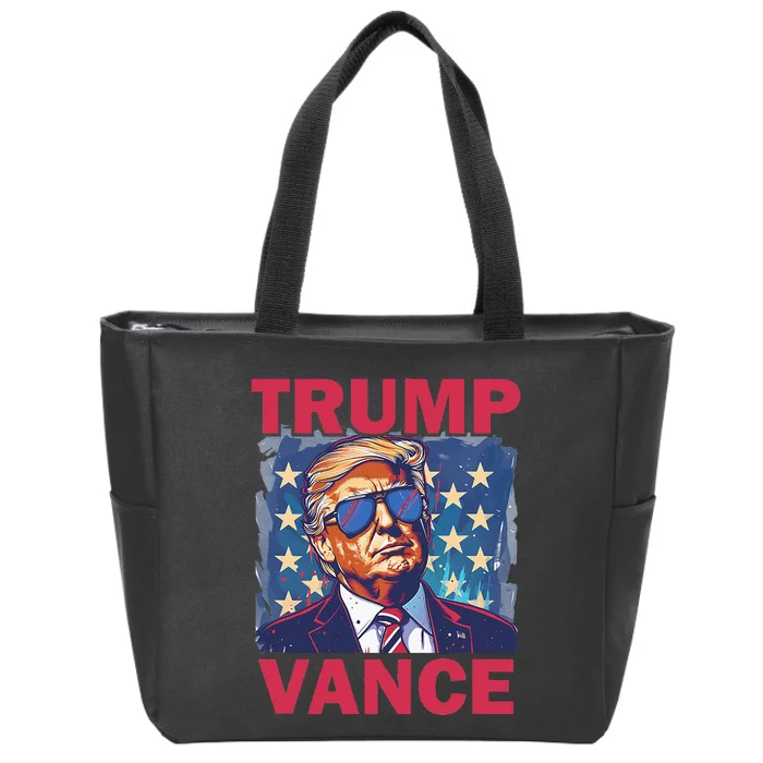 Vote Trump Vance 2024 Zip Tote Bag