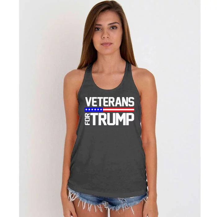 Veterans Trump Women's Knotted Racerback Tank