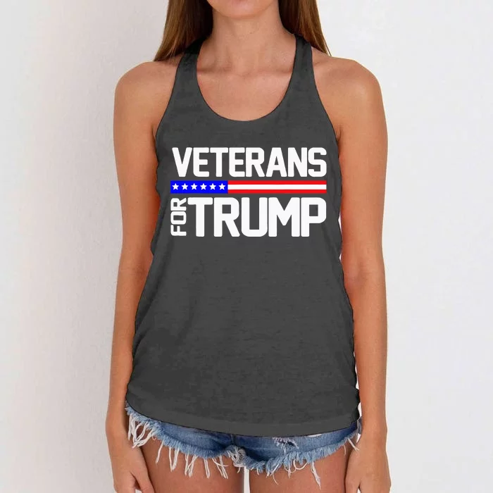 Veterans Trump Women's Knotted Racerback Tank