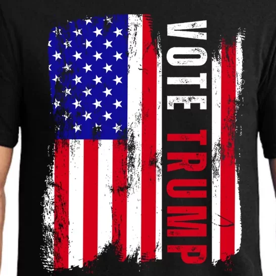 Vote Trump Vote 2024 Republica Usa Flag President Election Gift Pajama Set