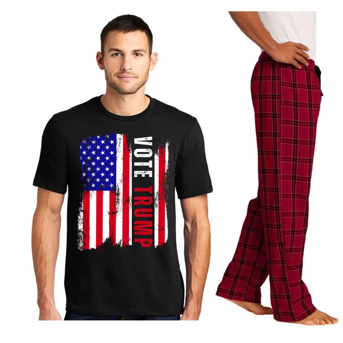 Vote Trump Vote 2024 Republica Usa Flag President Election Gift Pajama Set