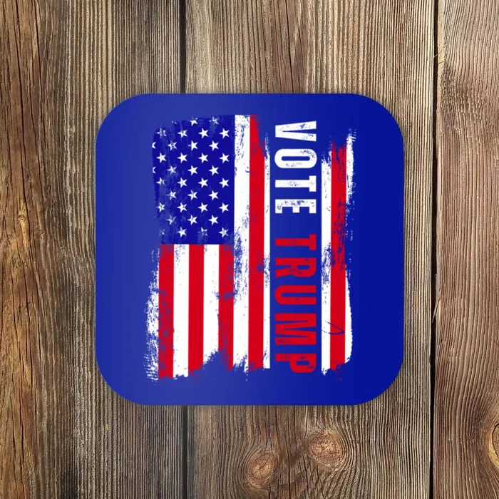 Vote Trump Vote 2024 Republica Usa Flag President Election Gift Coaster