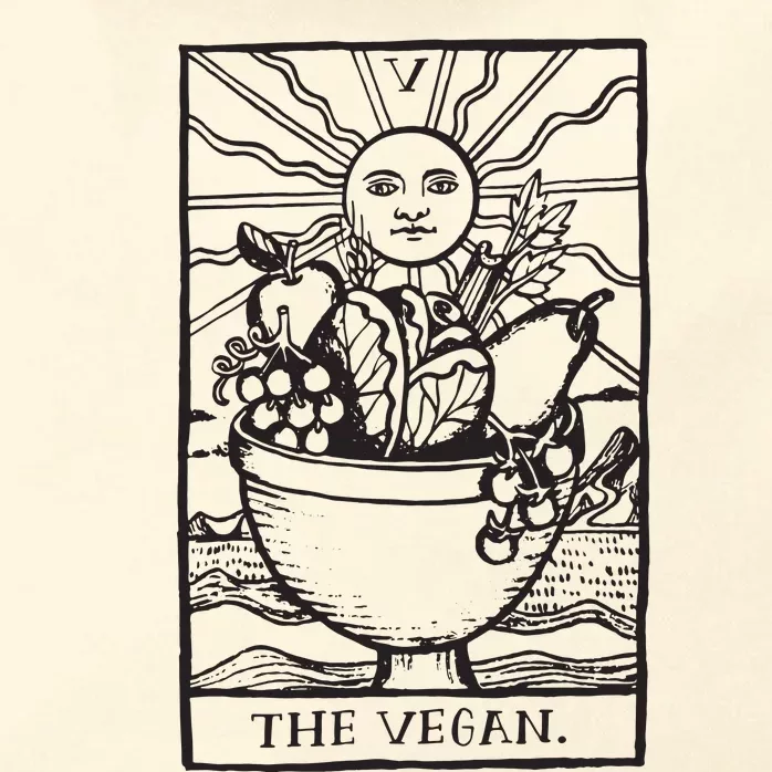 Vegan Tarot Vegan Clothing Zip Tote Bag