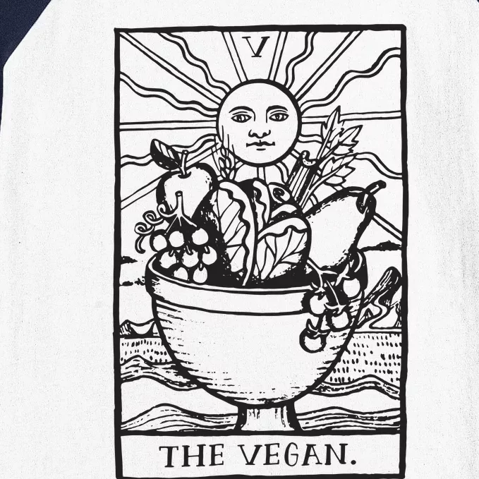 Vegan Tarot Vegan Clothing Baseball Sleeve Shirt