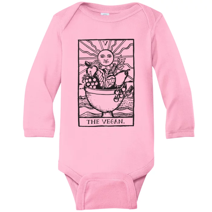 Vegan Tarot Vegan Clothing Baby Long Sleeve Bodysuit