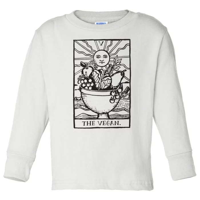 Vegan Tarot Vegan Clothing Toddler Long Sleeve Shirt