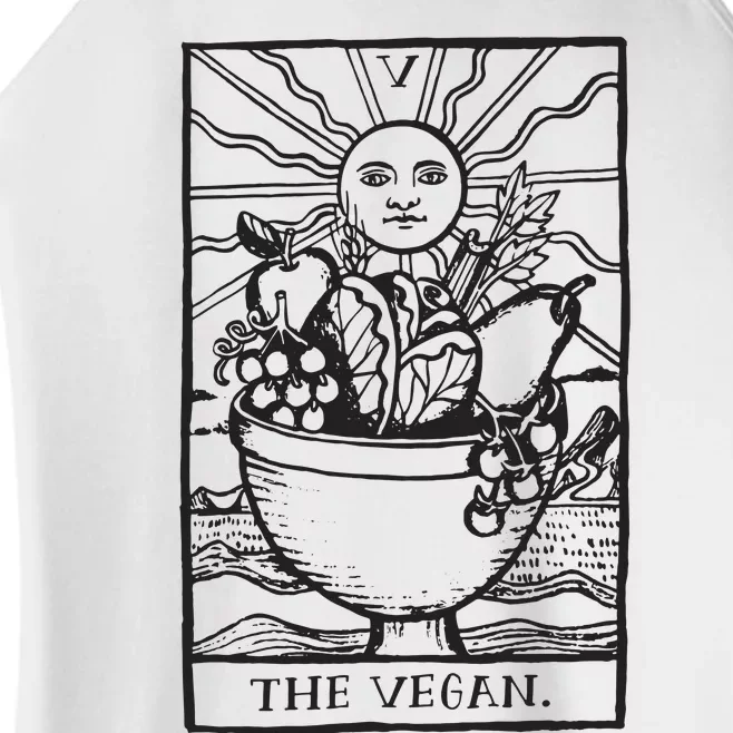 Vegan Tarot Vegan Clothing Women’s Perfect Tri Rocker Tank