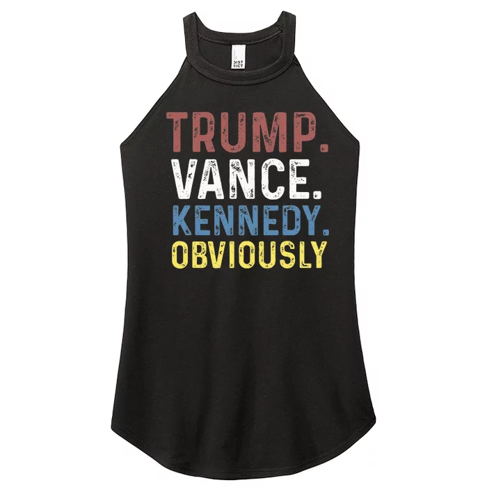 Vintage Trump Vance Kennedy Obviously 2024 Design Women’s Perfect Tri Rocker Tank