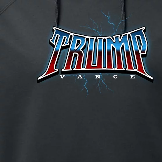 Vote Trump Vance Electric Duo Usa 2024 Performance Fleece Hoodie