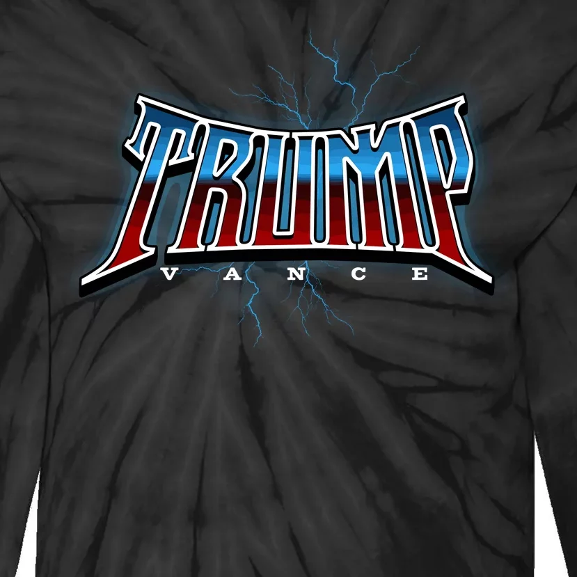 Vote Trump Vance Electric Duo Usa 2024 Tie-Dye Long Sleeve Shirt