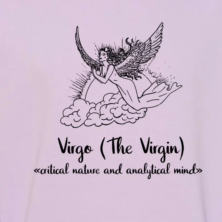 Virgo The Virgin Astrology Sign And Horoscope Facts Bday Gift Cute Gift Garment-Dyed Sweatshirt