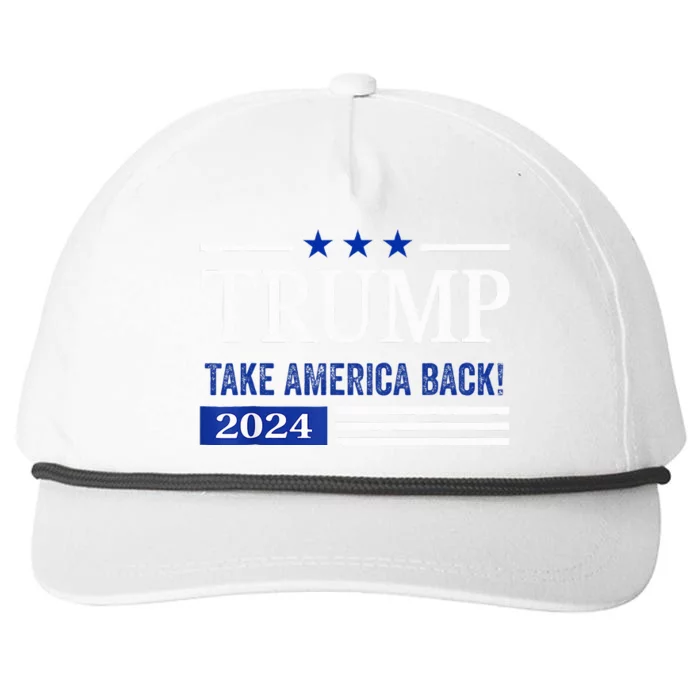 Vote Trump Vance 2024 Snapback Five-Panel Rope Hat