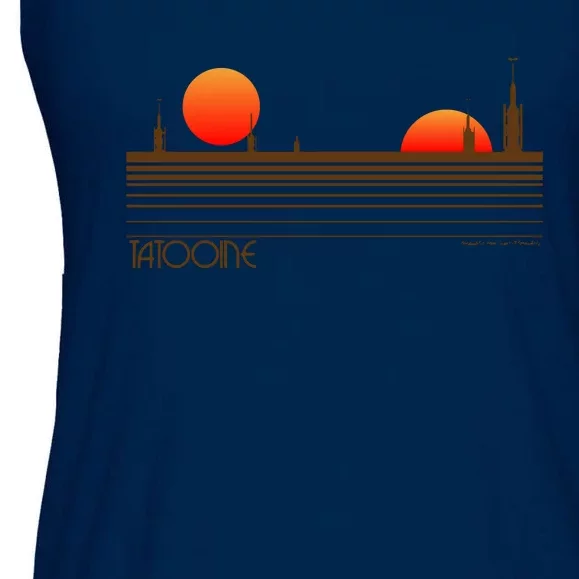 Visit Tatooine Ladies Essential Flowy Tank