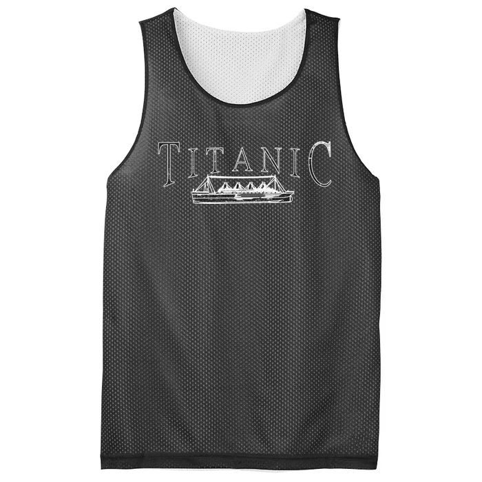 Vintage Titanic Mesh Reversible Basketball Jersey Tank