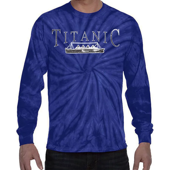 Vintage Titanic Tie-Dye Long Sleeve Shirt