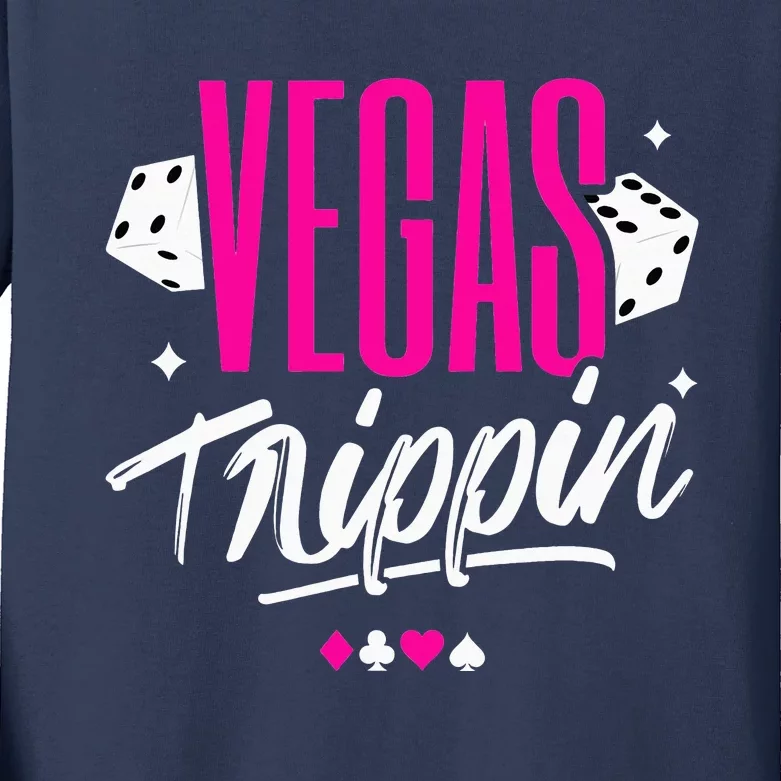 Vegas Trip Vegas Birthday Las Vegas Vacation Kids Long Sleeve Shirt