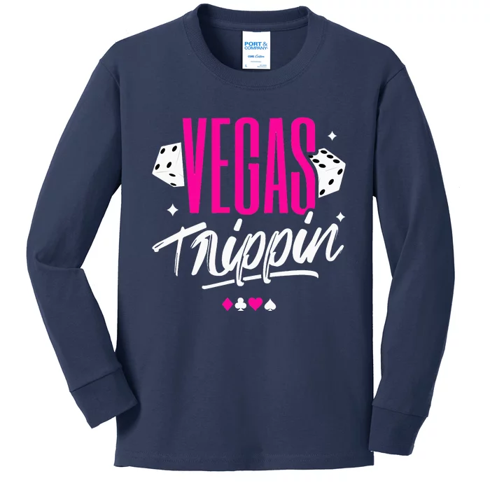 Vegas Trip Vegas Birthday Las Vegas Vacation Kids Long Sleeve Shirt