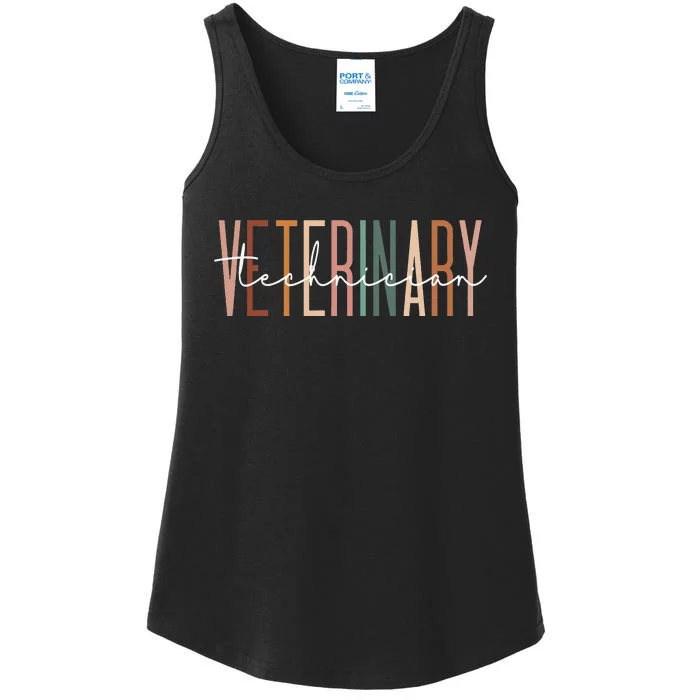 Veterinary Technician Vet Tech Veterinarian Technologist Ladies Essential Tank