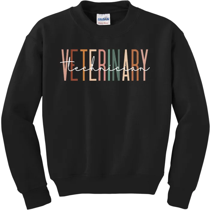 Veterinary Technician Vet Tech Veterinarian Technologist Kids Sweatshirt