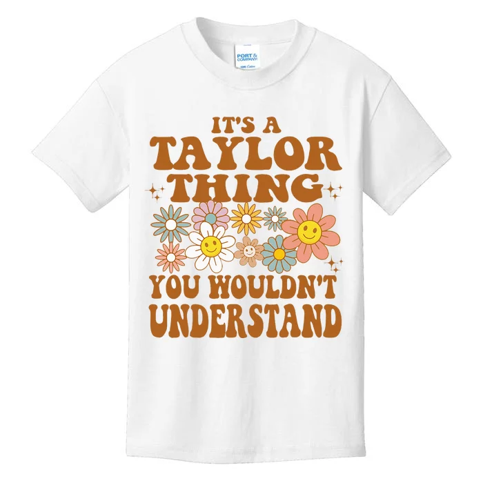 Vintage Taylor Vibes  Nostalgic and Unique Kids T-Shirt