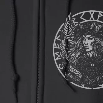 Valkyrie Tribal Full Zip Hoodie