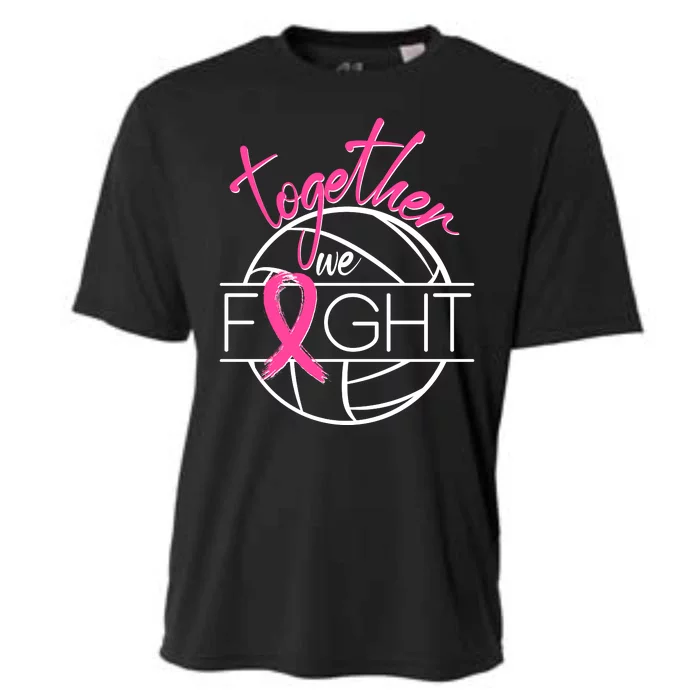 Volleyball Together We Fight Breast Cancer Awareness Cooling Performance Crew T-Shirt