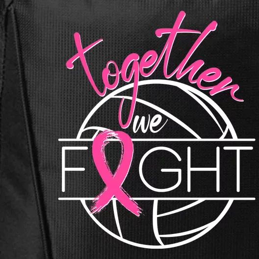 Volleyball Together We Fight Breast Cancer Awareness City Backpack