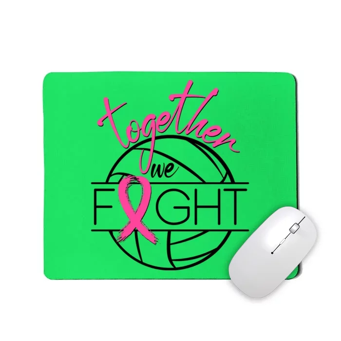 Volleyball Together We Fight Breast Cancer Awareness Mousepad