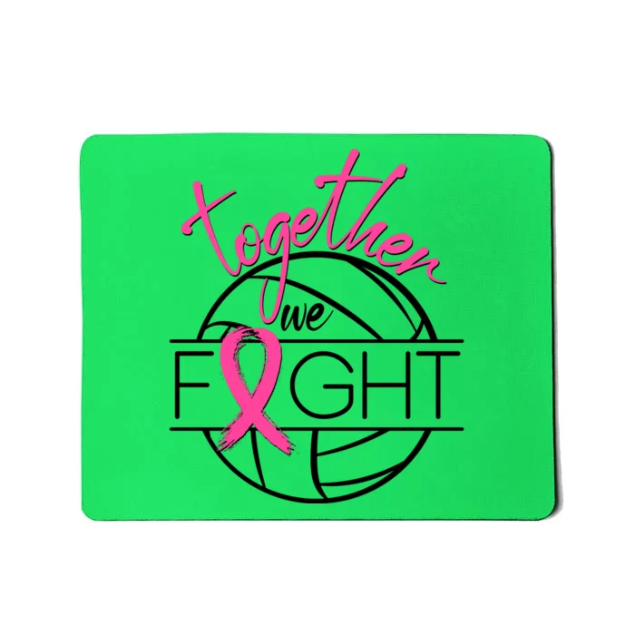 Volleyball Together We Fight Breast Cancer Awareness Mousepad