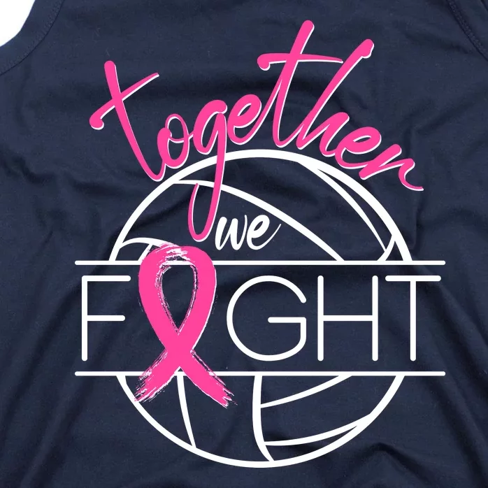 Volleyball Together We Fight Breast Cancer Awareness Tank Top